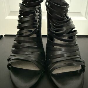 Vince Camuto Black Strappy Heels